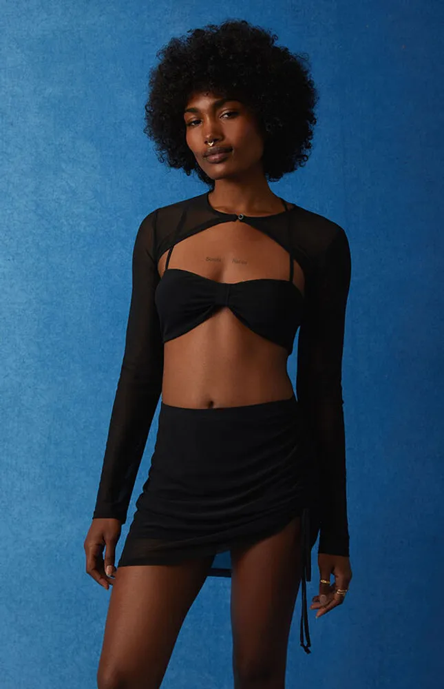 x PacSun Cinched Up Mesh Three-Piece Set