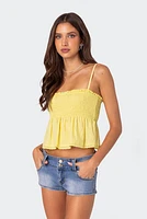 Edikted Millie Scrunch Tank Top