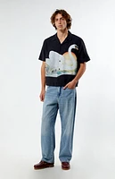 Pacsun Swan Oversized Camp Shirt