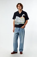 PacSun Swan Oversized Camp Shirt