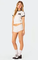 Edikted Kassidy Contrast T Shirt
