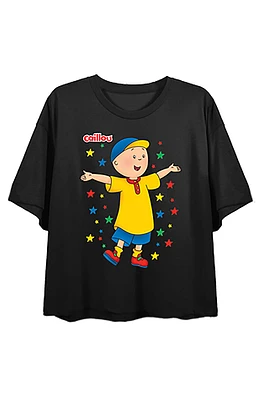 Caillou Multicolor Stars Cropped T-Shirt
