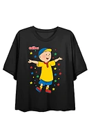 Caillou Multicolor Stars Cropped T-Shirt