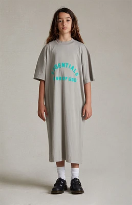Kids Fear of God Essentials Seal 3/4 Sleeve T-Shirt Dress