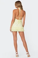 Edikted Debby Backless Lace Mini Dress