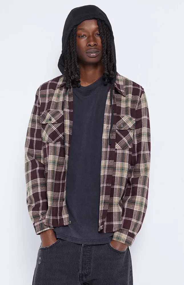 Lira Mellen Hooded Flannel Shirt