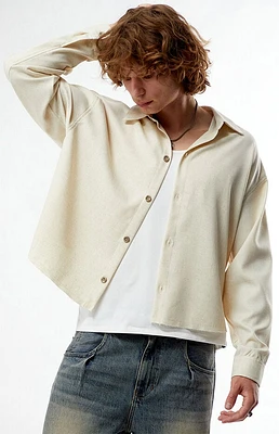 FIELD OF STUDY by Pacsun Ripley Long Sleeve Cropped Shirt