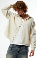 FIELD OF STUDY by Pacsun Ripley Long Sleeve Cropped Shirt