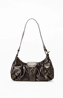 PacSun Faux Leather Front Buckle Shoulder Bag