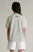 Fear of God Essentials Kids Heather Stone Classic Crew Neck T-Shirt