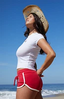 Hawaiian Tropic Logo Skinny T-Shirt