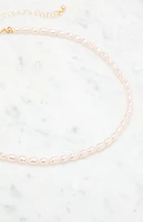 LA Hearts Pink Pearl Necklace