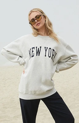 John Galt New York Embroidered Erica Crew Neck Sweatshirt