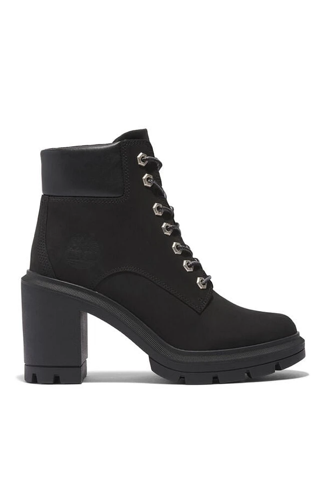 Timberland Women's Black Allington Heights Mid Lace-Up Boots