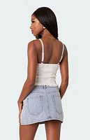 Edikted Lacey Knit Tank Top