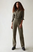 PacSun Seaweed Long Sleeve Jumpsuit