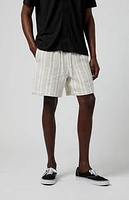 Pacsun Cream Russel Linen Volley Shorts