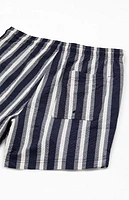 Pacsun Boardwalk Striped Seersucker 4.5'' Swim Trunks