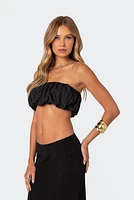 Edikted Romi Nylon Bubble Bandeau Top