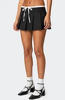 Edikted Contrast Drawstring Pleated Mini Skort