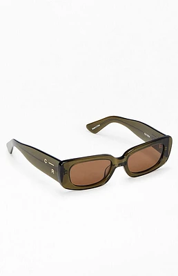 Colour Range Olive Y2K Sunglasses