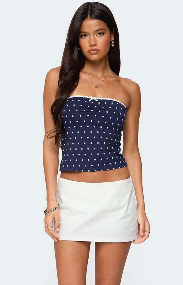 Edikted Built Bra Polka Dot Top