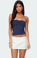 Edikted Built Bra Polka Dot Top