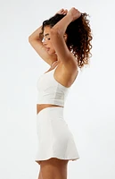 PAC 1980 WHISPER Active Ivory Crossover Front Mini Skirt