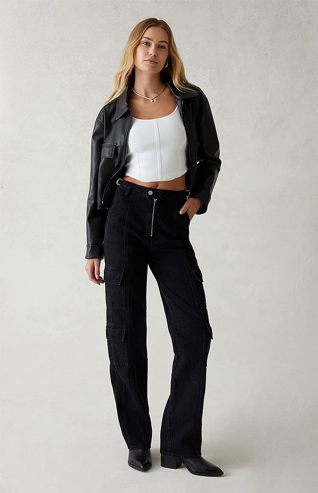 PacSun Eco Black '90s Boyfriend Cargo Jeans