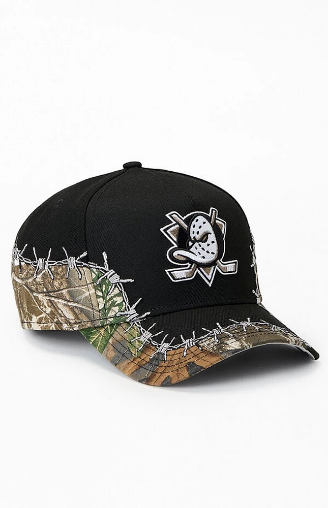 New Era Anaheim Ducks Camo Barbwire 9FORTY Snapback Hat