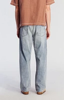 PacSun Light Indigo Slub Baggy Jeans