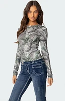 Edikted Camo Babe Top