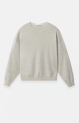 Fear of God Essentials Heather Stone Merino Wool Crew Neck Sweater