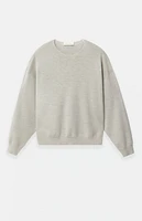 Fear of God Essentials Heather Stone Merino Wool Crew Neck Sweater