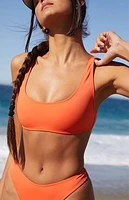 Pacsun Orange Taylor Tank Bikini Top