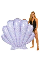 PoolCandy Mermaid Print Oyster Shell Pool Float