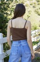 John Galt Brown V-Neck Tank Top