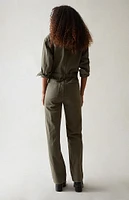 PacSun Seaweed Long Sleeve Jumpsuit