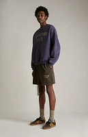 Fear of God Essentials Brown Heavy Fleece Soccer Sweat Shorts