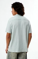 Pacsun Blue Pointelle Camp Shirt