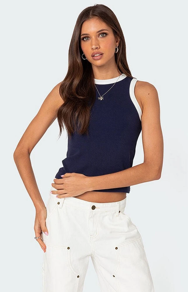 Edikted Tammy Contrast Tank Top