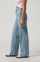 PacSun Light Indigo High Waisted Girlfriend Jeans