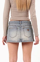 ABRAND 99 Low Rise Denim Mini Skirt