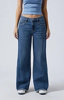 Pacsun Lena Low Rise Super Baggy Jeans Dark Indigo