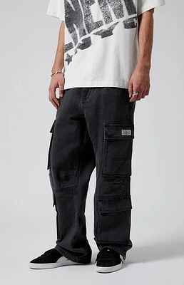 PacSun Black Baggy Cargo Jeans