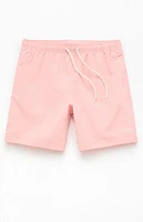 Pacsun Pink Collegiate 6.5" Swim Trunks