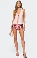 Edikted Rivere Split Front Halter Top
