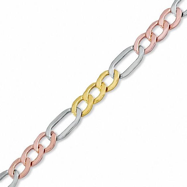 figaro chain gold bracelet