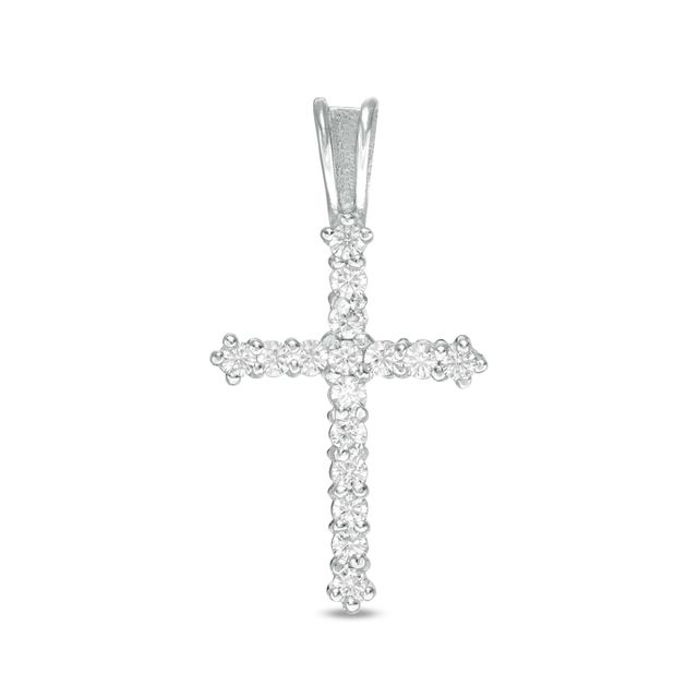 zirconia cross pendant