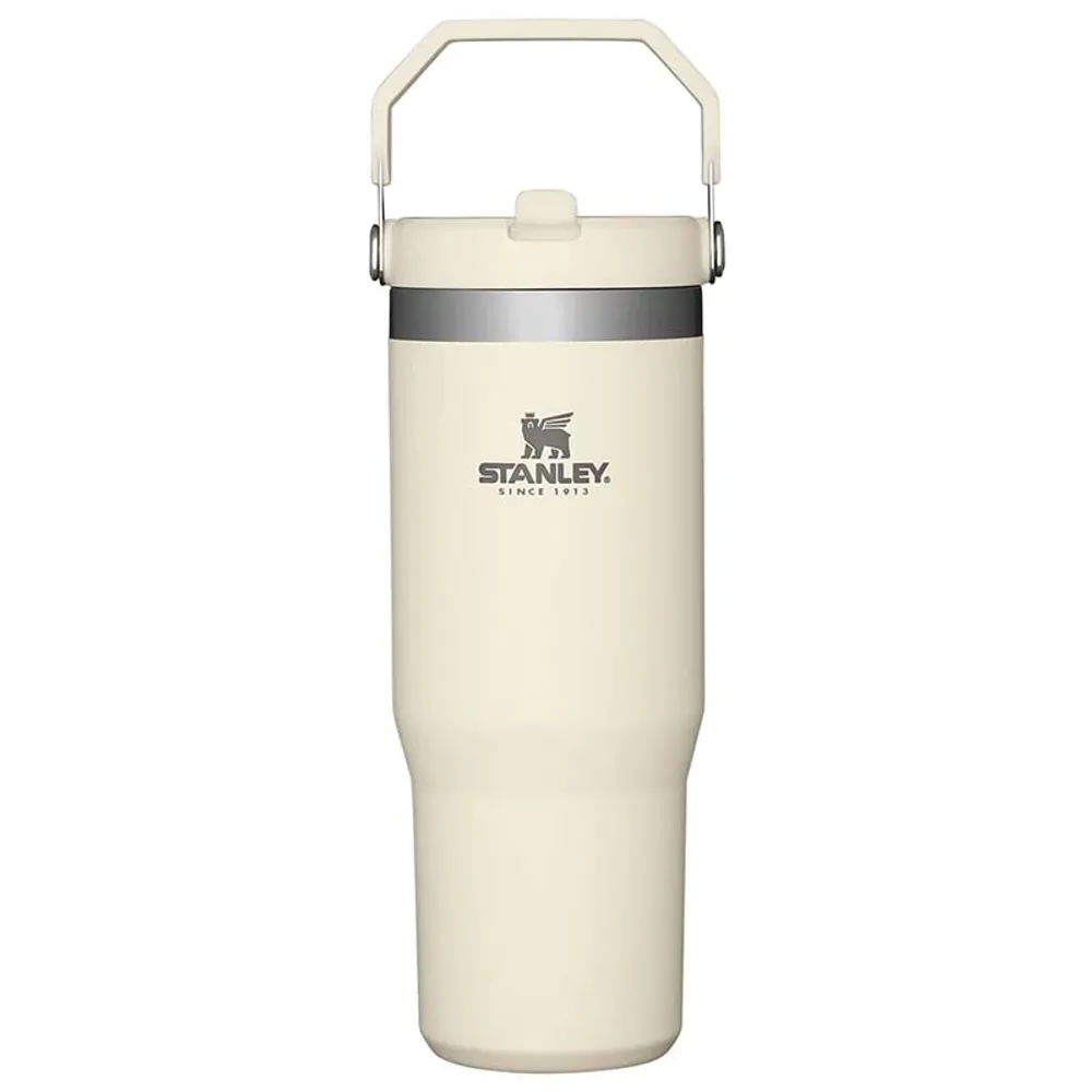 The 30oz IceFlow Flip Straw Tumbler in Cream